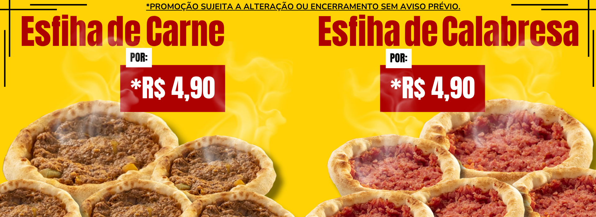 Esfihas - ESGOTADO!!